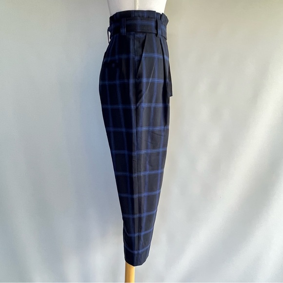 A.L.C. Windowpane Paperbag Pants - sample size - Picture 4 of 7